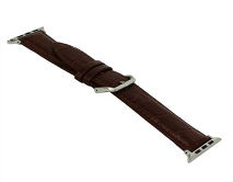 Ремешок Watch Series 42mm/44mm/45mm Crocodile Leather коричневый 