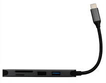 Type-C HUB Kstati BX5H 5 в 1 (Type-C - HDMI+USB3.0+USB2.0+SD+TF) серый