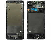Рамка дисплея Samsung A125F A12/A127 A12 Nacho/A12S черная 1 класс