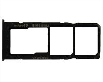 Держатель SIM Samsung A10 (2 SIM) черный