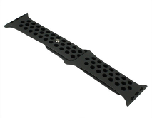 Ремешок Watch Series 38mm/40mm/41mm силиконовый Nike band черный  #14