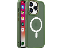 Чехол iPhone 13 Pro Matte Case MagSafe (зеленый)