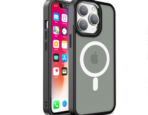 Чехол iPhone 14 Matte Case MagSafe (черный)