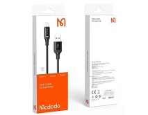 Кабель McDodo CA-2700 Lightning - USB черный, LED, 1.2м 