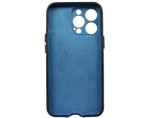 Чехол iPhone 13 Pro Leather Magnetic, темно-синий