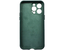 Чехол iPhone 14 Pro Max Leather Magnetic, темно-зеленый