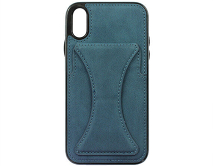 Чехол iPhone X/XS Pocket Stand, синий