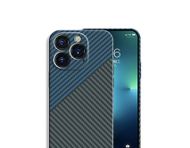 Чехол iPhone 12 LUXO Kevlar MagSafe (J211 зеленый/голубой) 
