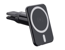 Автомобильный держатель Deppa Mage Safe Sky для iPhone, магнитный, черный, (крепление в решетку) 55202