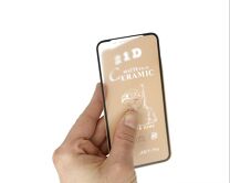 Защитное стекло-плёнка iPhone 7/8/SE 2020/SE 2022 Ceramics матовое черное, 0.1 mm