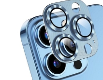 Защитная накладка на камеру iPhone 12 3D голубая