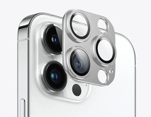 Защитная накладка на камеру iPhone 12 3D серебристая