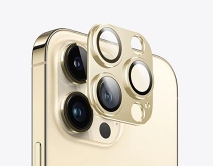 Защитная накладка на камеру iPhone 12 Pro 3D золотая