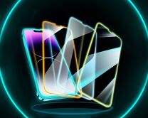 Защитное стекло iPhone 12/12 Pro Neon голубое