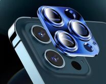 Защитная накладка на камеру iPhone 11/12 mini 3D синяя