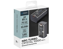 Внешний аккумулятор Power Bank 10000 mAh Deppa NRG Turbo TR, 22,5W черный, 33644