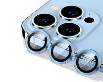 Защитная накладка на камеру iPhone 11 Pro/11 Pro Max синяя (комплект 3шт)
