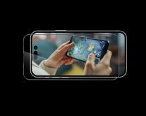 Защитное стекло iPhone 15 Pro Max ANANK Anti-fingerprint (для игр, не отставляет отпечатков пальцев) матовое черное 