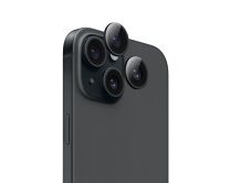 Защитная накладка ANANK на камеру iPhone 15/15 Plus черная (комплект 2шт)