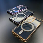 Чехол Samsung S22 Ultra Glitter MagSafe (фиолетовый)